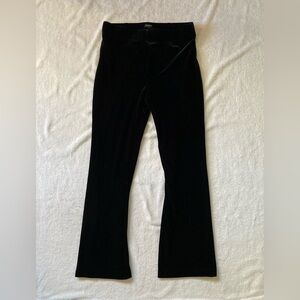 LOFT Black Velvet Trousers